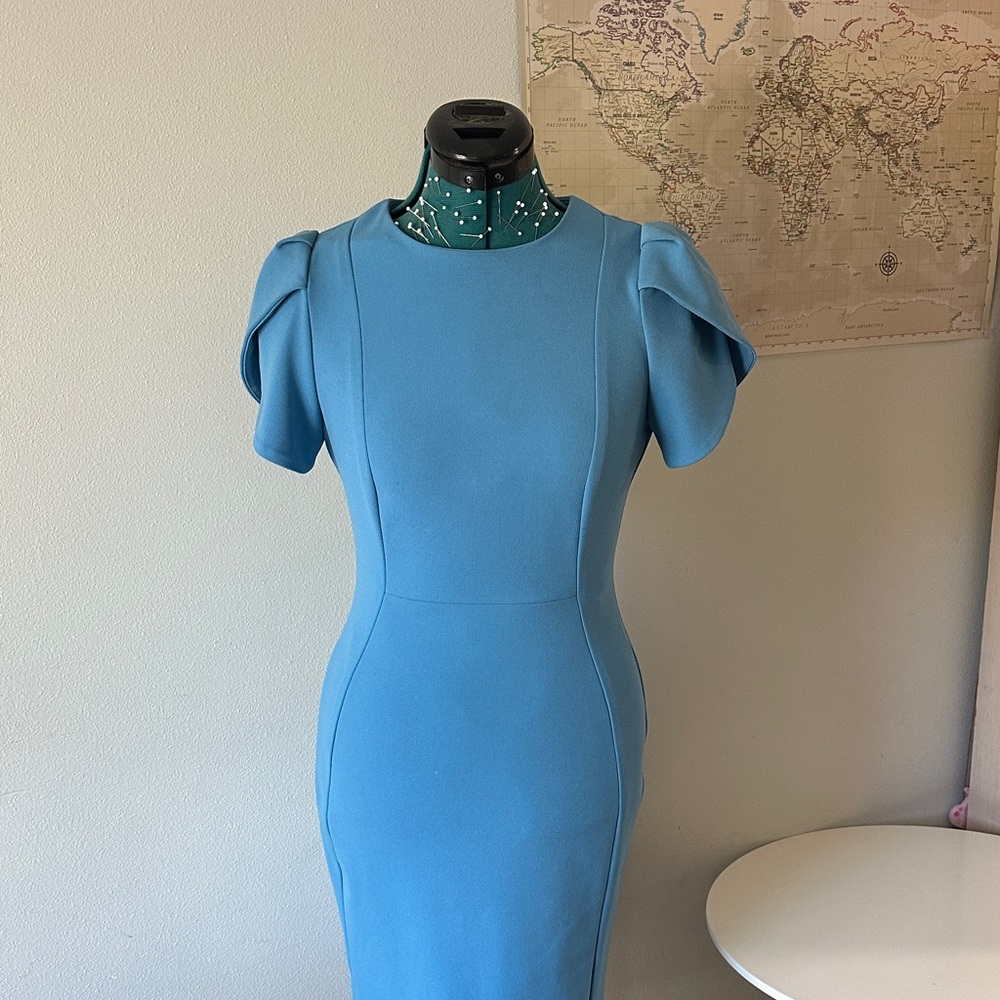 Calvin Klein Blue Midi Dress